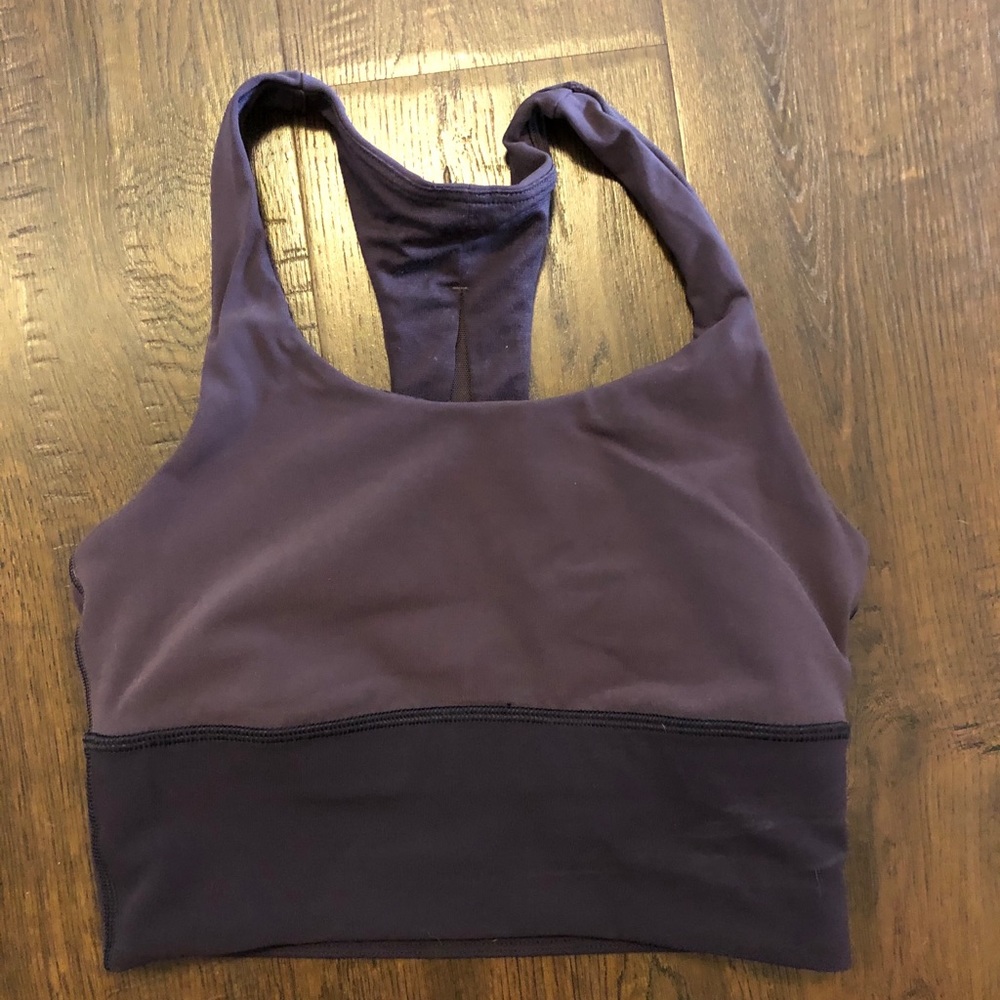 Lululemon Mauve Crop Supportive Bra Size 4